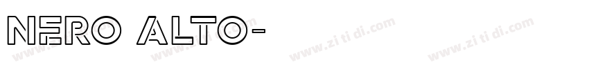 Nero Alto字体转换